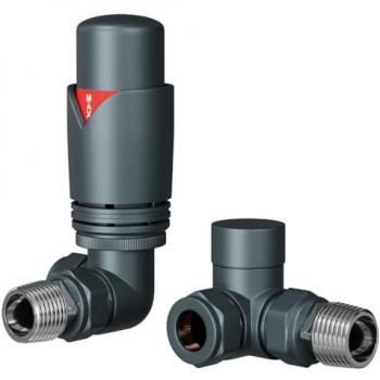 Dias Metal Thermostatic Corner Radiator Valves