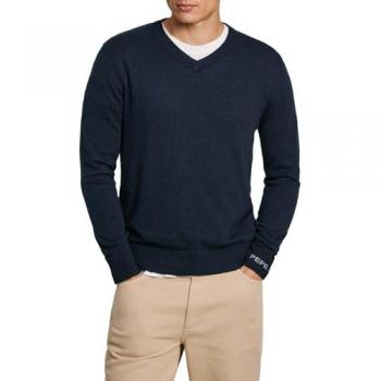 Maglione Blu Pepe Jeans New Andre Uomo Scollo a V L
