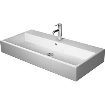 Duravit Vero Air Möbelwaschtisch 100 × 47 cm – Weiß, Wondergliss, ohne Hahnloch, ohne Überlauf