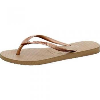 Havaianas Slim Crystal Glamour SW, Or (Rose Gold/Metallic Rose Gold 8548), 41/42 EU
