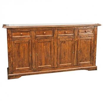 Buffet en Bois Massif de Tilleul Style Campagnard L202xPR45xH103 cm