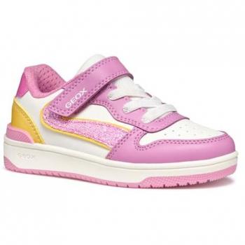 Washiba Geox Dark Pink Yellow Trainers UK 11.5 Men’s
