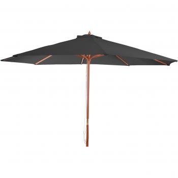 Parasol de Jardin 3,5m Octogonal en Bois et Tissu Polyester