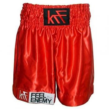 KRF „Feel the Enemy“ Damen‑Short‑Boxhandschuhe M Rot (Herren)