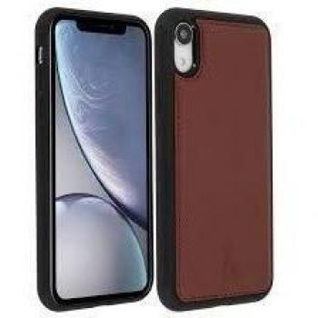 Capa Protectora Akashi Piel Genuina Marrón iPhone XR