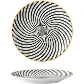 8 Inch Geometric Dessert Dish