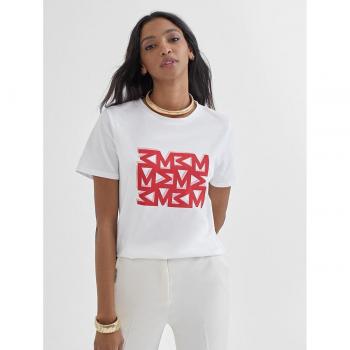 Camiseta Posicional M Blanco-Rojo (Lola Casademunt)