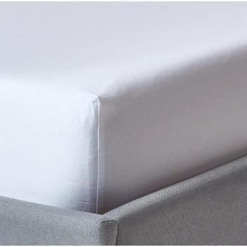 Single White Organic Cotton Fitted Sheet