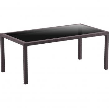 Table de Jardin Garbar PACIFIC 180x90 Chocolat
