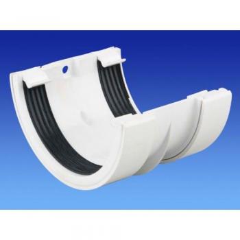 Wavin Osma RoundLine Gutter Jointing Bracket 112mm Grey