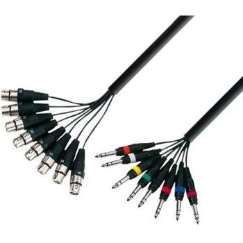 Câble 8 x XLR vers 8 x Jack stéréo 6,3 mm