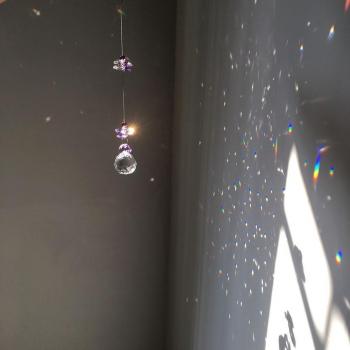 Handmade Rainbow Prism Suncatcher for Christmas Windows