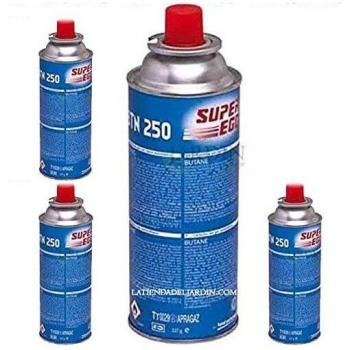 Bombona 4x 220 g Butano Superego – Para Hornillos, Quemadores y Camping