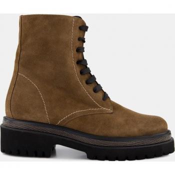 Botines Latouche de mujer con plataforma y punta redonda en serraje, línea Comfort