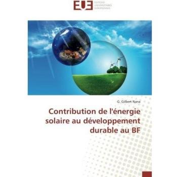Contribution de l'énergie solaire au développement durable au BF
