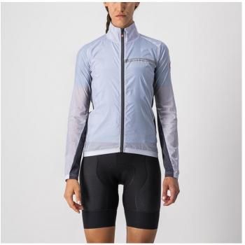 Chaqueta cortavientos Castelli Squadra Stretch para mujer gris oscuro