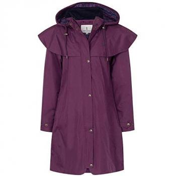 Burgundy Women's 3/4 Length Waterproof Raincoat by Lighthouse Outrider – Size 24