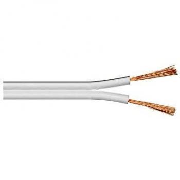 Câble Électrique Wentronic 100m 2x0.75mm² Cuivre Blanc