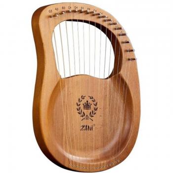 Arpa 16‑Cuerdas Zani‑Arpa con Patrón de Corona