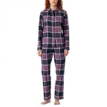 Schiesser Pyjama Selected Premium Warming (2 tlg) mit klassischem Karomuster
