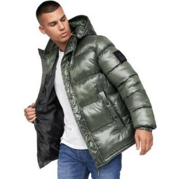 Crosshatch Herren Crosswell Hochglanz-Mantel