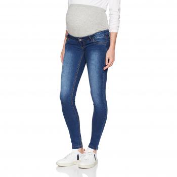 MAMALICIOUS Pantalones Vaqueros Lola Slim para Mujer, Azul