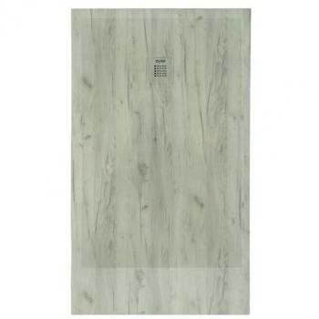 Plato Naturo Ondee 90x140 cm, Resina con Detalle en Madera