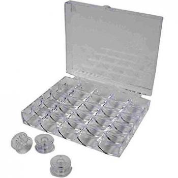 Bobines de couture Creotime 19 cm transparentes