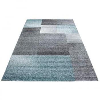 Rechteckiger Teppich mit kariertem Design, 80 x 150 cm