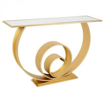 Recibidor Consola Metal Dorado 120x33x80
