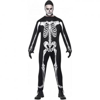 Squelette adulte noir Smiffys Costume Halloween Unisex