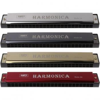 Harmonica d'orgue métallique à 24 trous, couleur noir