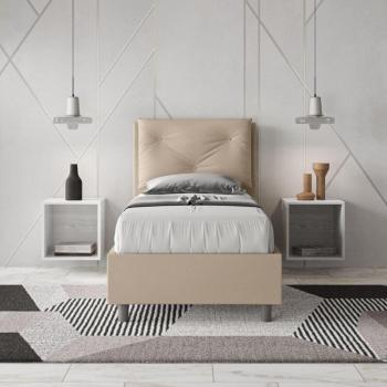 Lit Appia 80x190 avec rangement taupe