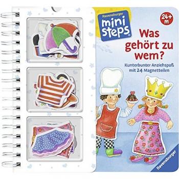 ministeps® Bücher: Was gehört zu wem?: Kunterbunter Anziehspaß mit 24 Magnetteilen.  Ab 24 Monaten