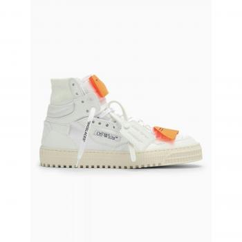 Off-White Men's 3.0 Off Court Sneakers | Size 42 (9 US) | White | Leather with Fabric Inserts