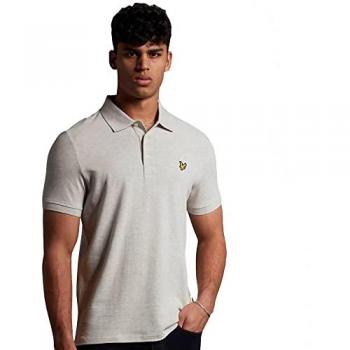 Lyle & Scott Kurzarm-Polohemd grau XL
