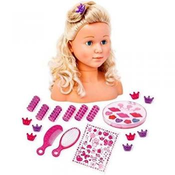 Neu BAYER Deluxe Frisierkopf Super Model, 27 cm inkl. Kosmetik 5179196