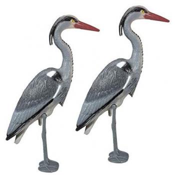 Grey Heron Pair – Eco‑Friendly Bird Deterrent Set