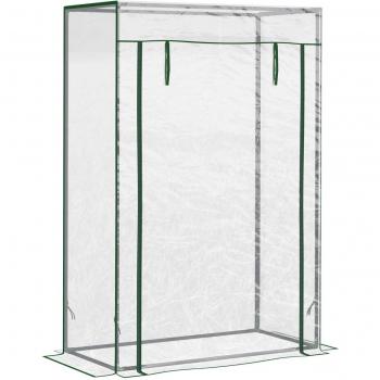 Outsunny Steel Frame Greenhouse with Roll-up Door