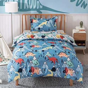 Young Explorer Duvet Set – Boys' Dinosaur Theme, 135x200cm
