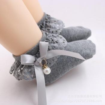 Medias coreanas para niñas con lazo decorativo