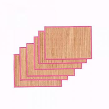 Bambou Rose : Tapis de cuisine 33×48 cm (lot 6)