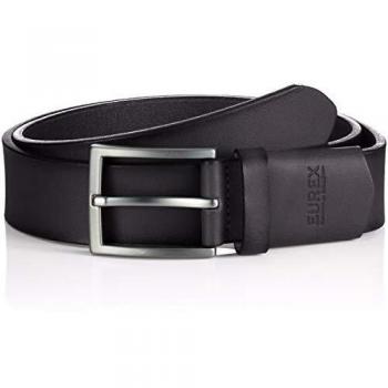 EUREX Ledergürtel Herren Schwarz 115 cm