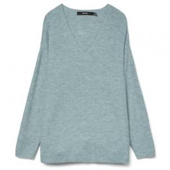 Vero Moda Langarm-Pullover CREWLEFILLE in Schilf