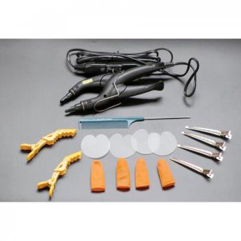 Fixateur de cheveux plat noir 668 – Outil de liaison pour extensions en kératine