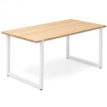 Table salle à manger Uley 140x80x75cm Blanc-Naturel