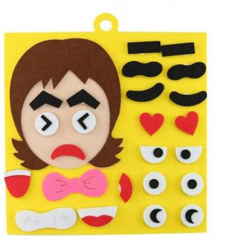 Non-Woven Fabric Emotion Puzzle for Kids