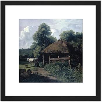 Van Troostwijk Gelderland Rural Scene, 8x8 Black‑Mount Wood Frame