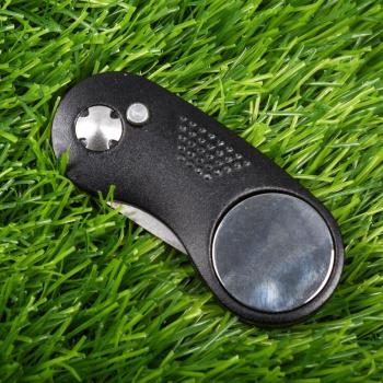 Portable Golf Divot Tool with Foldable and Magnetic Features