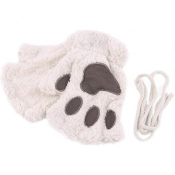 Soft Warm Half Finger Gloves